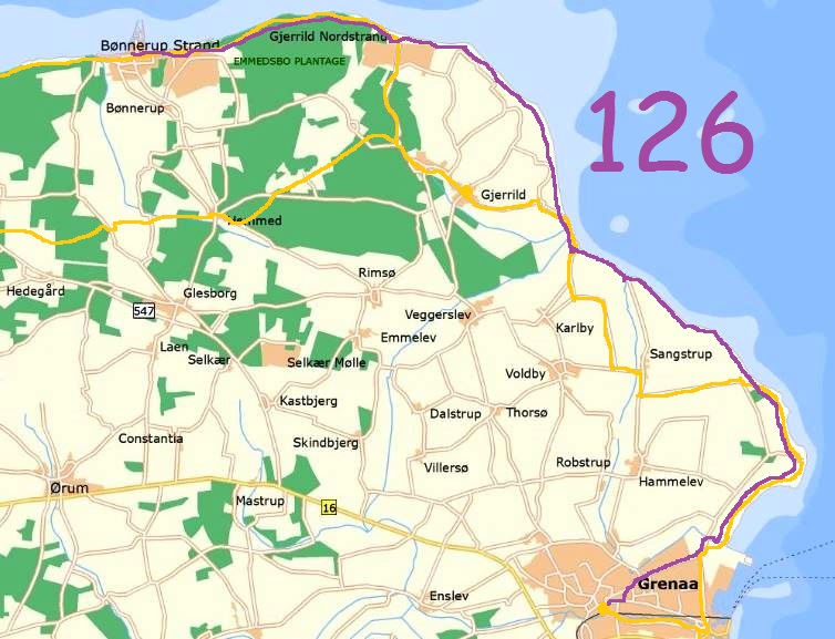 Bønnerup-Grenå (126). – Jyske Vandreture